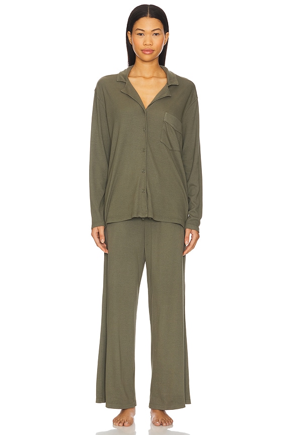 view 2 of 4 GISELLE 파자마 세트 in Green Tea