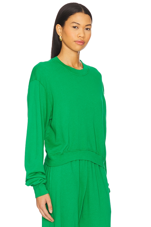 view 2 of 4 Exon Crew Neck Pullover in Chartreuse