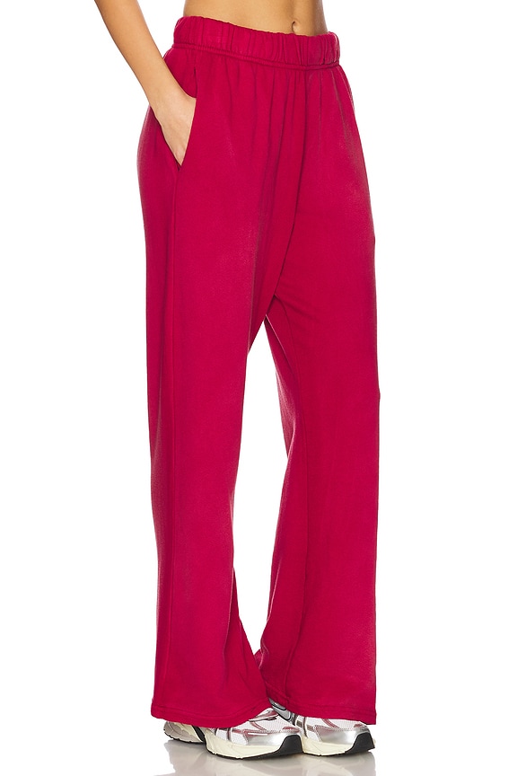 view 2 of 6 Mabel Wide Leg Pant With Side Pocket in Maroon Haze