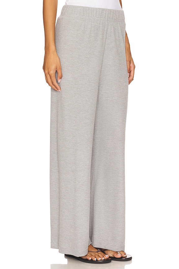 view 2 of 6 Zuri Wide Leg Pant in Heather Grey
