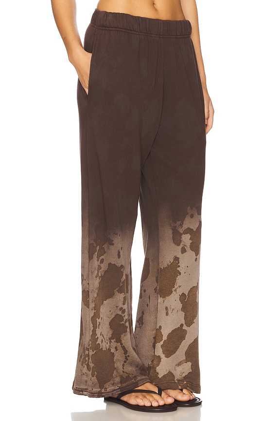 view 2 of 6 Mabel Wide Leg Pant in Dark Brown Splash