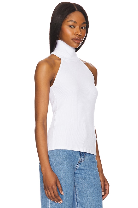 view 2 of 4 Romulus Sleeveless Mock Neck Top in White