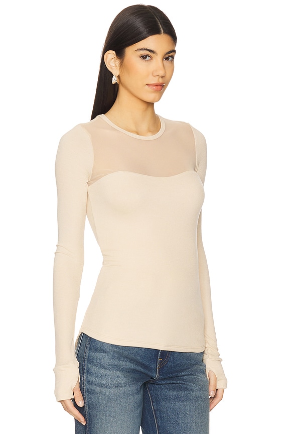 view 2 of 4 Oslo Long Sleeve Top in Buttercream