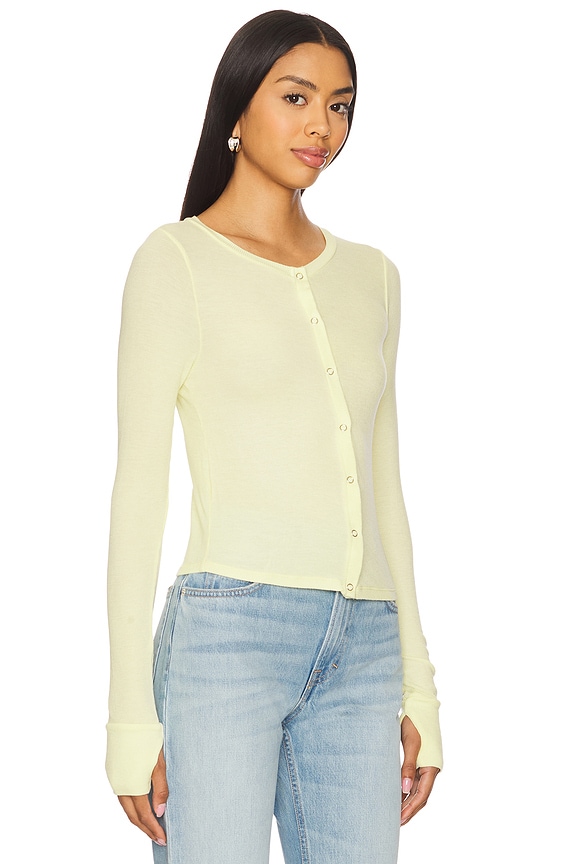 view 2 of 4 Vesca Snap Front Tee in Butter Yellow