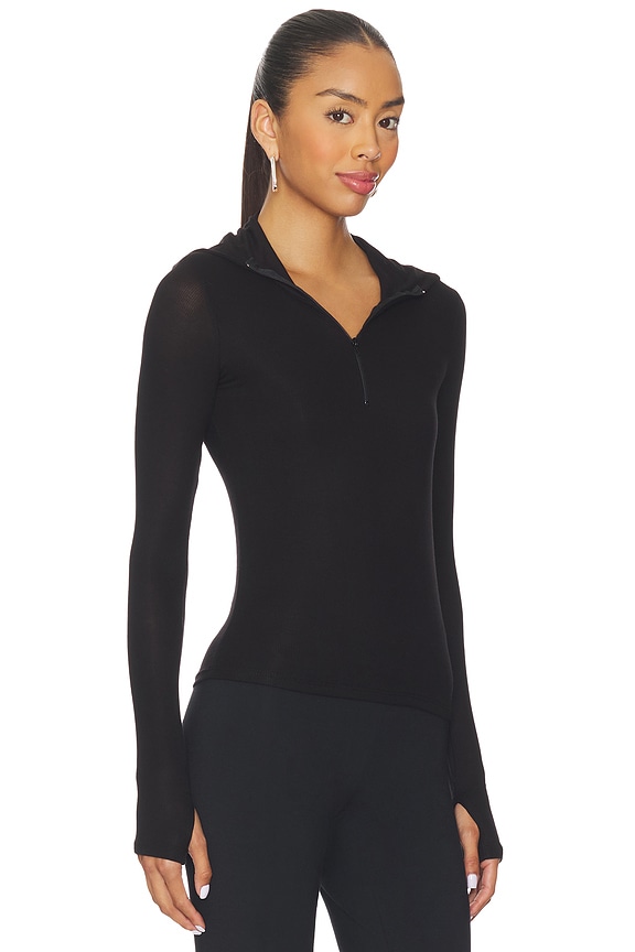 view 2 of 4 Jove Long Sleeve Half Zip Top in Black