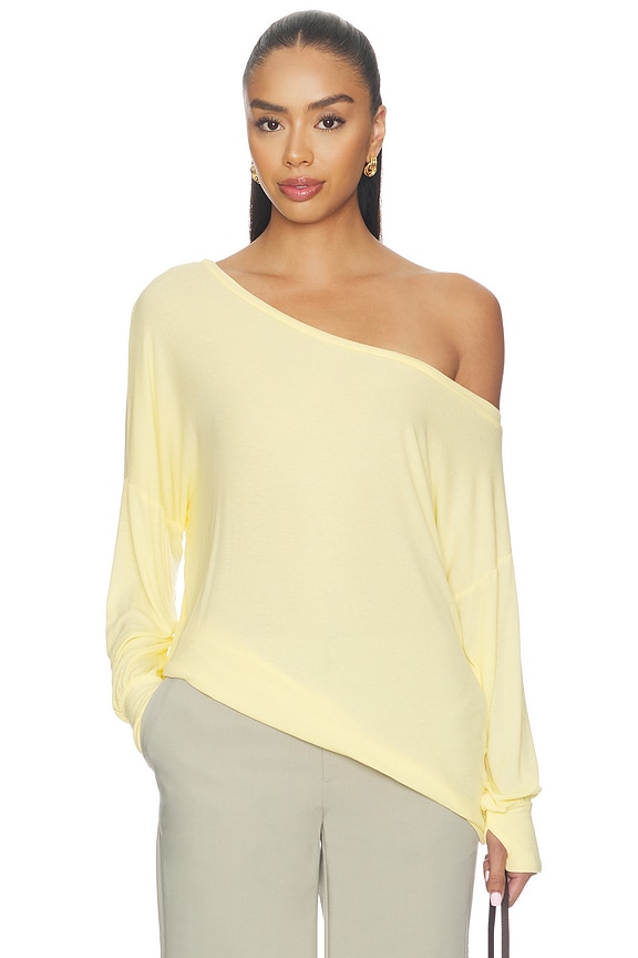 view 1 of 4 TOP ÉPAULES DÉNUDÉES KRISTOPHER in Butter Yellow