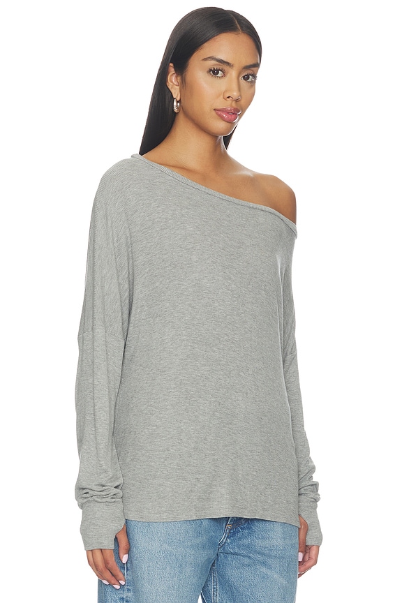 view 2 of 5 TOP HOMBRO ABIERTO KRISTOPHER in Heather Grey