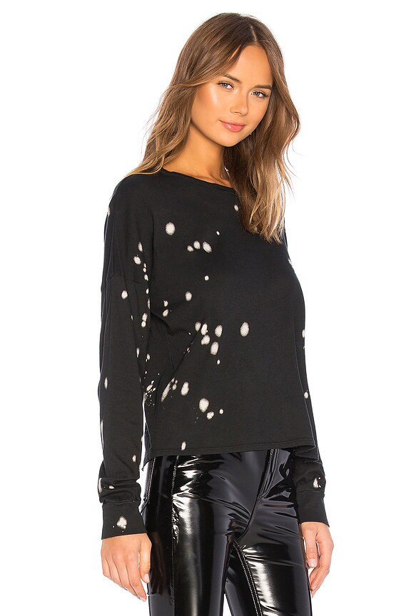 view 2 of 4 Whitley Long Sleeve Top in Black Splatter