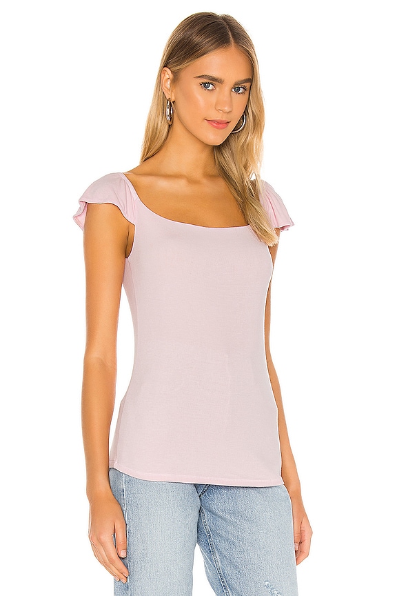 view 2 of 4 Kona Flutter Sleeve Top in Pink Kiss