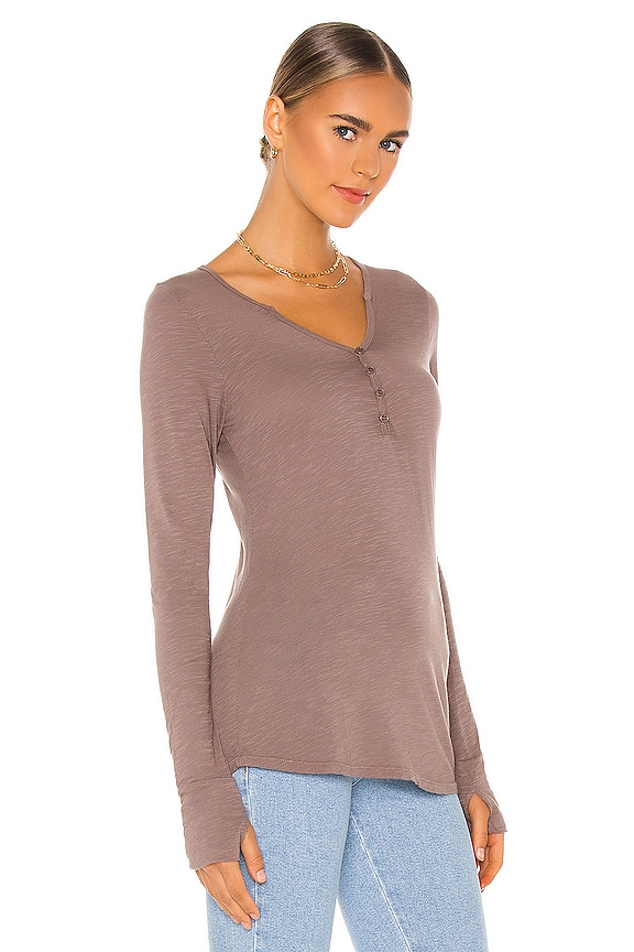 view 2 of 4 Tahoe Tee in Brown Satin