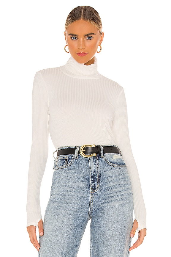 view 1 of 5 Alamo Long Sleeve Turtleneck in Milk