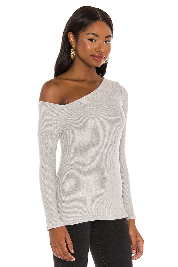 view 2 of 5 Maples Long Sleeve Top in Heather Grey
