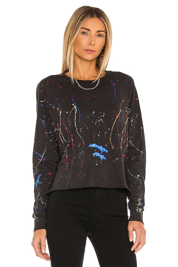 view 1 of 4 KEEGAN 티셔츠 in Onyx & Neon Splatter