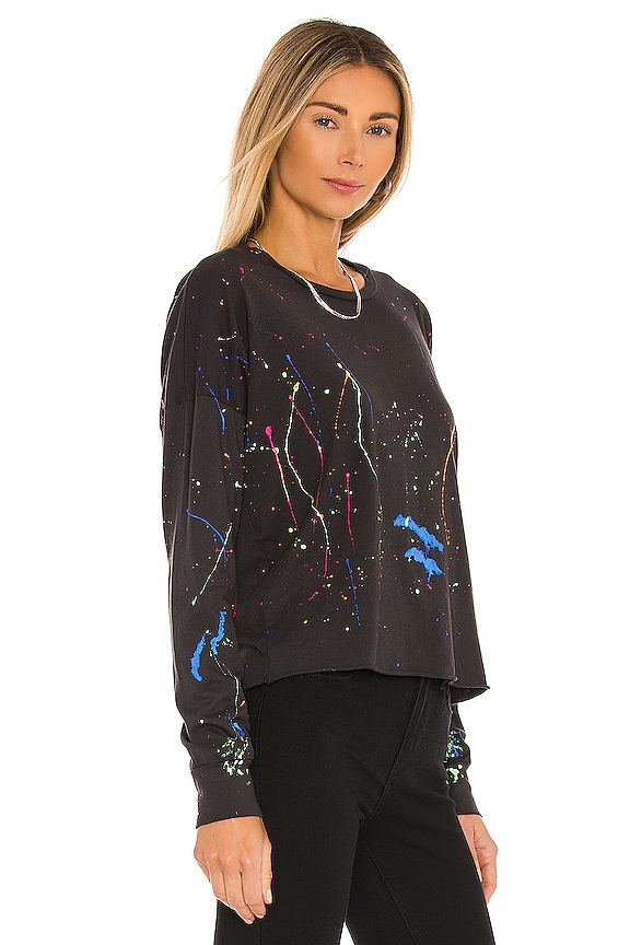 view 2 of 4 KEEGAN 티셔츠 in Onyx & Neon Splatter