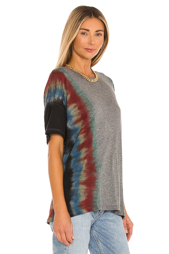 view 2 of 4 Rafael Oversized Tee in Rainbow Stripe Tie Dye