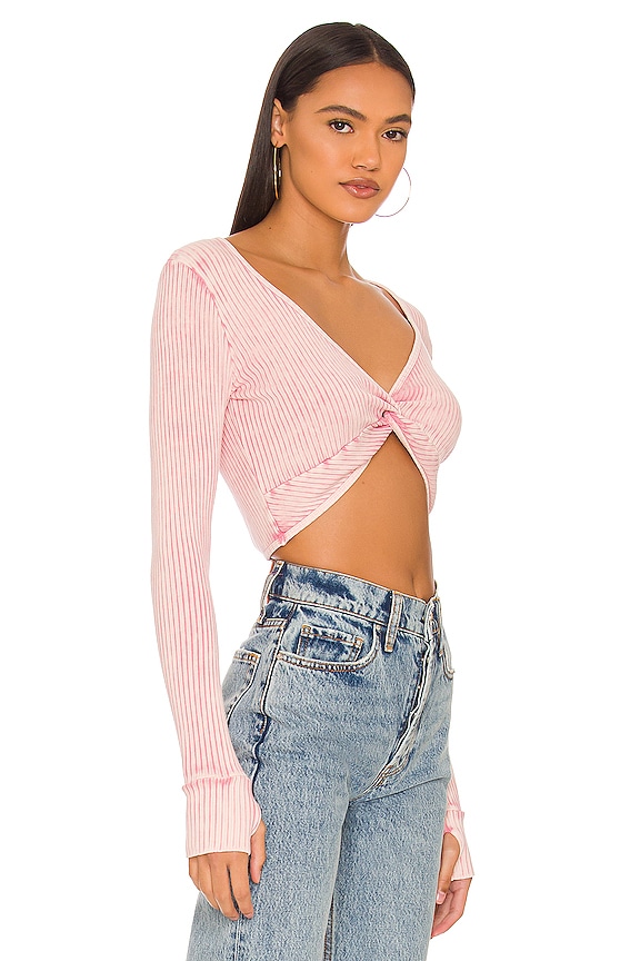 view 2 of 4 Jory Crop Top in Cherry Blossom Mineral