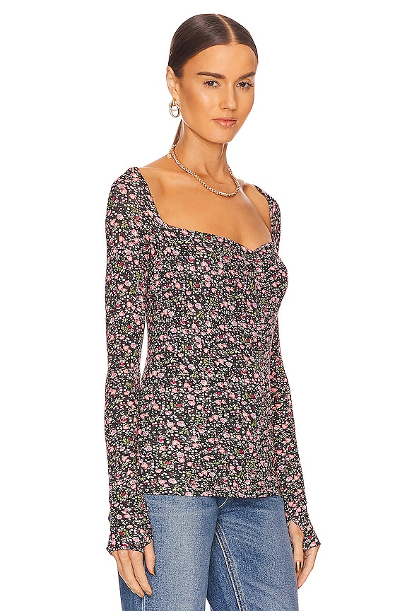 view 2 of 4 Kiran Top in Black Floral