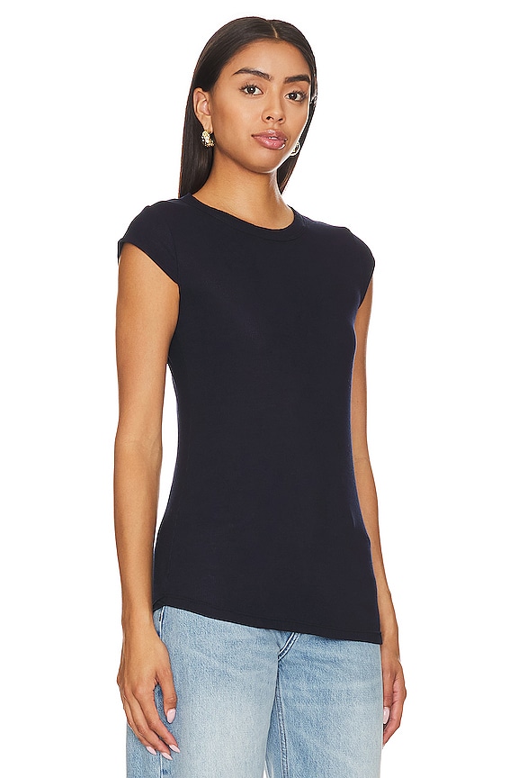 view 2 of 4 Malachy Cap Sleeve Tee in Navy