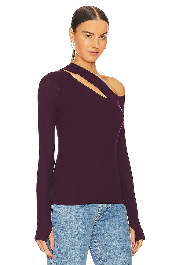 view 2 of 4 Osian Top in Deep Merlot