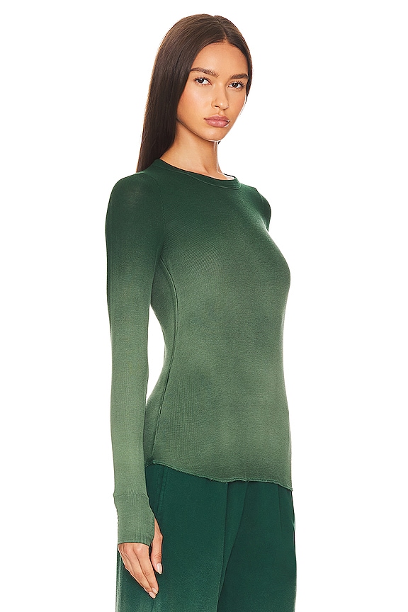 view 2 of 4 Alick Long Sleeve Tee in Vintage Emerald