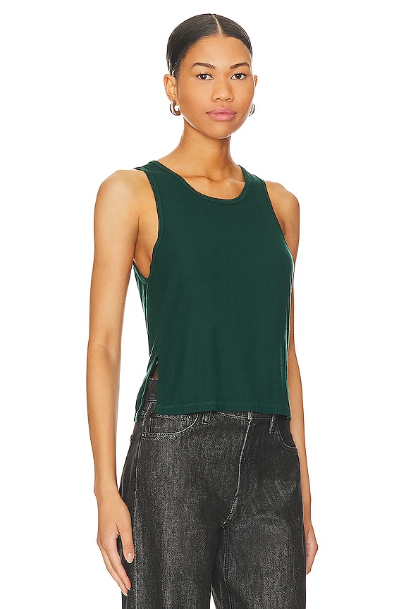view 2 of 4 Huntington Crop Tank in Emerald