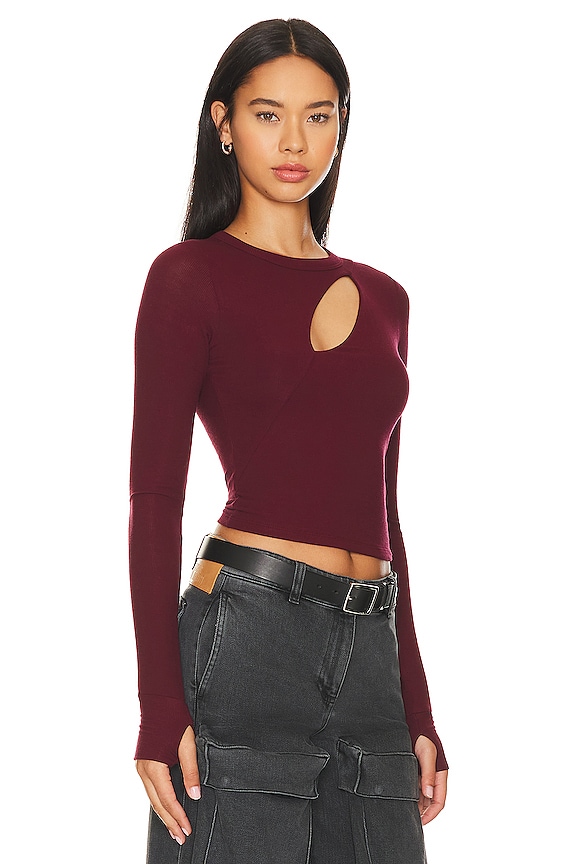 view 2 of 4 Benecroft Tee in Burgundy