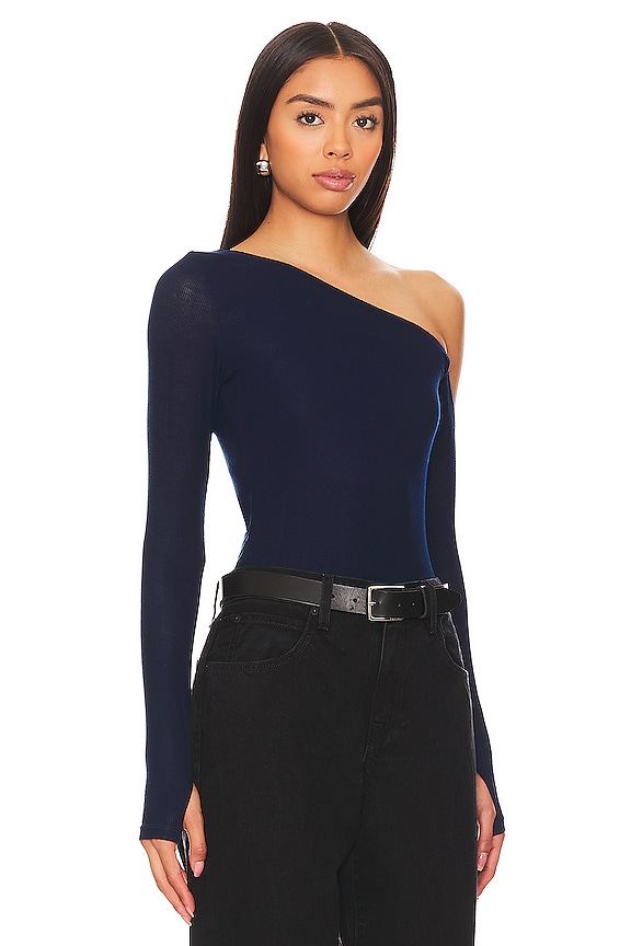 view 2 of 4 Magdaleno Asymmetrical Tee in Astral Navy