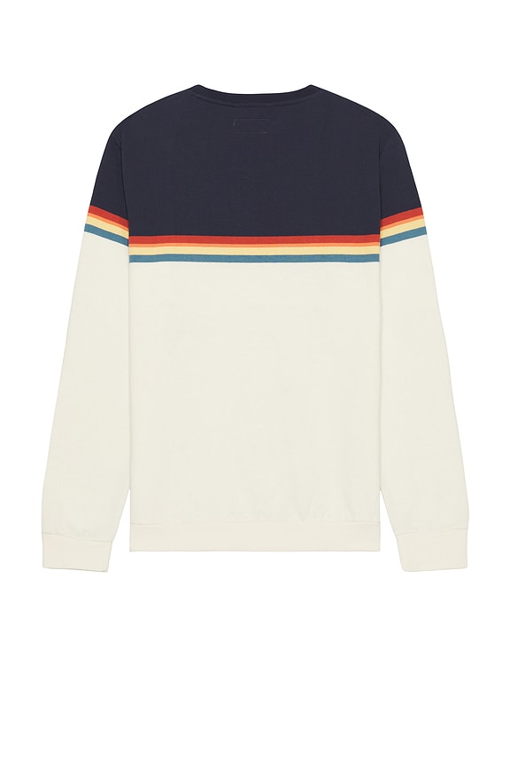 view 2 of 4 СВИТШОТ С КРУГЛЫМ ВЫРЕЗОМ ПОД ГОРЛО SIGNATURE FLEECE in Navy & Abbey Stone