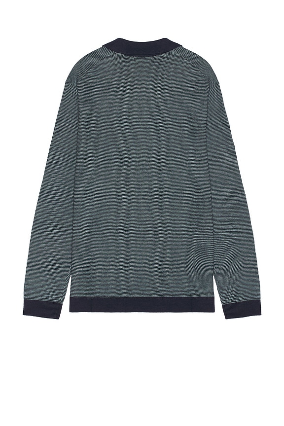 view 2 of 3 Liam Sweater Polo in Navy & Balsam in Navy & Topaz
