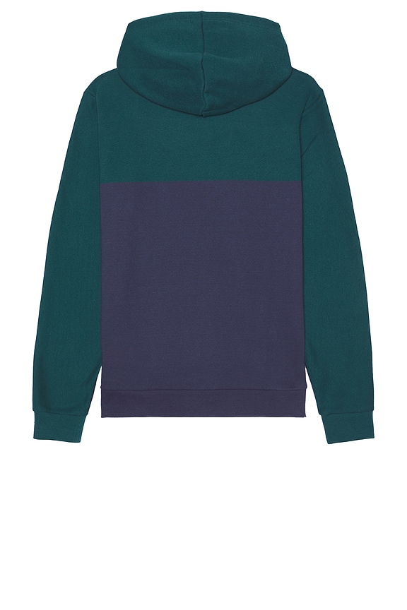 view 2 of 3 Varsity Hoodie in Green & Navy