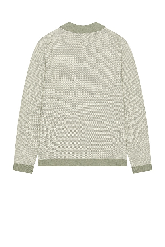 view 2 of 3 Liam Sweater Polo in Vetiver & Ivory