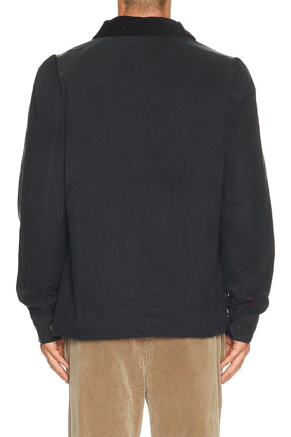 view 2 of 4 Weston Wax Canvas Barn Jacket in Dark Blue