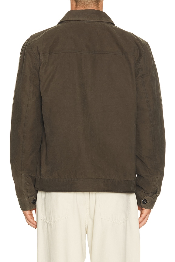 view 2 of 4 Waxed Trucker Jacket in Olive