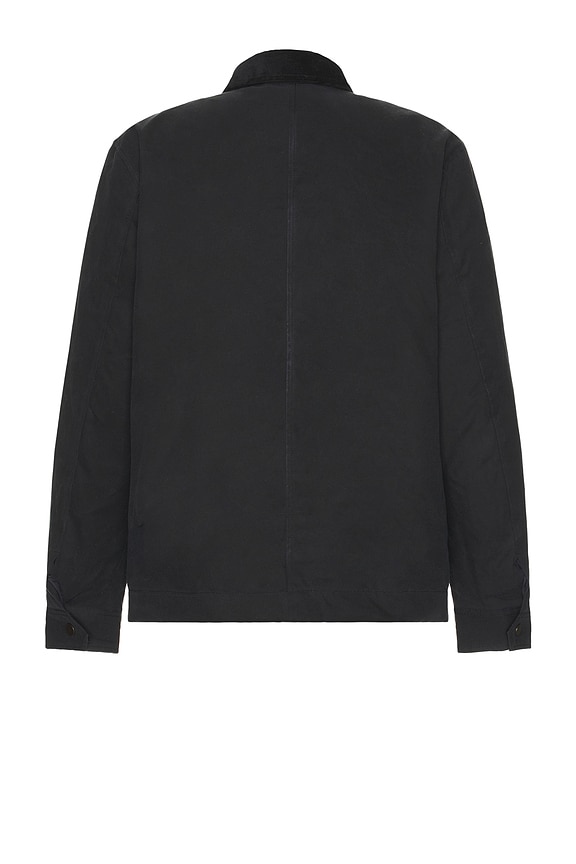 view 2 of 4 Insulated Wax Canvas Barn Jacket in Navy