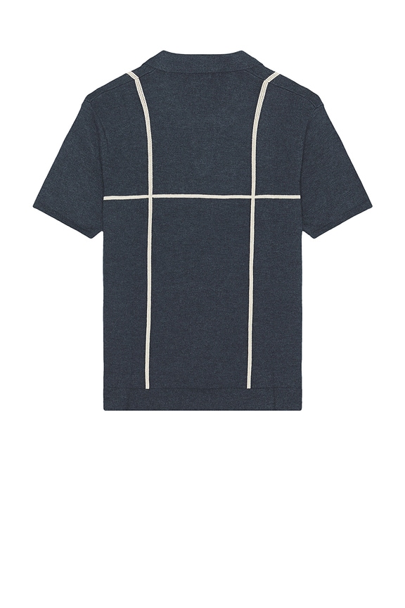 view 2 of 4 Varsity Sweater Polo in Dark Indigo & Cream