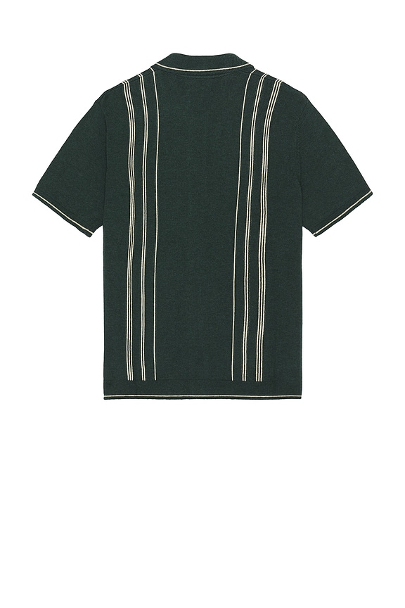 view 2 of 4 Varsity Sweater Button Down in Green Gables & Cream