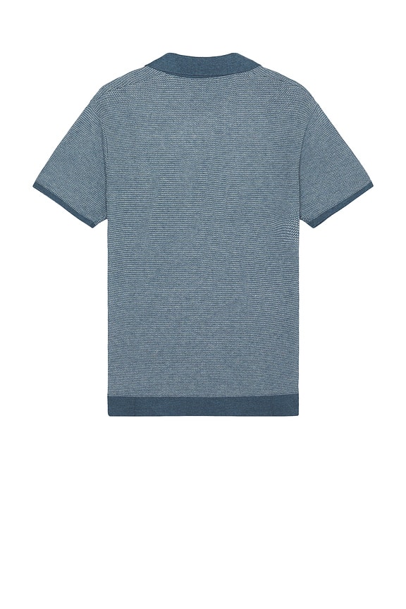 view 2 of 4 Liam Sweater Polo in Topaz & Misty Heather