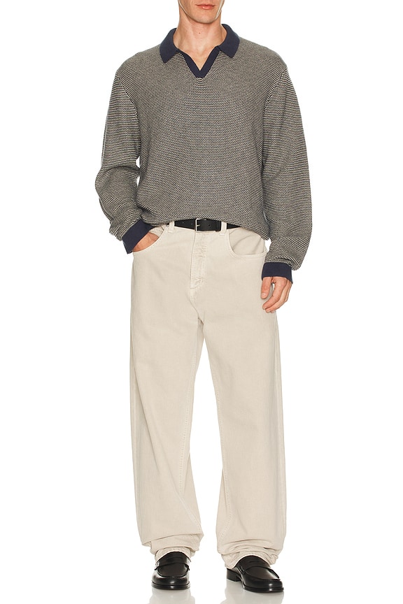 view 2 of 4 Liam Sweater Polo in Navy & Driftwood