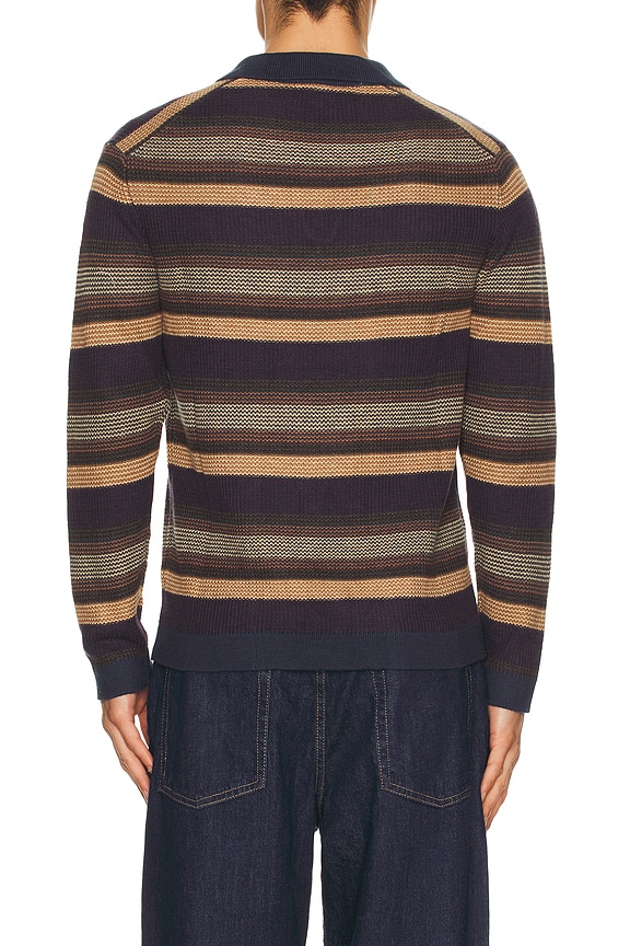 view 2 of 5 Liam Sweater Polo in Warm Multi Stripe