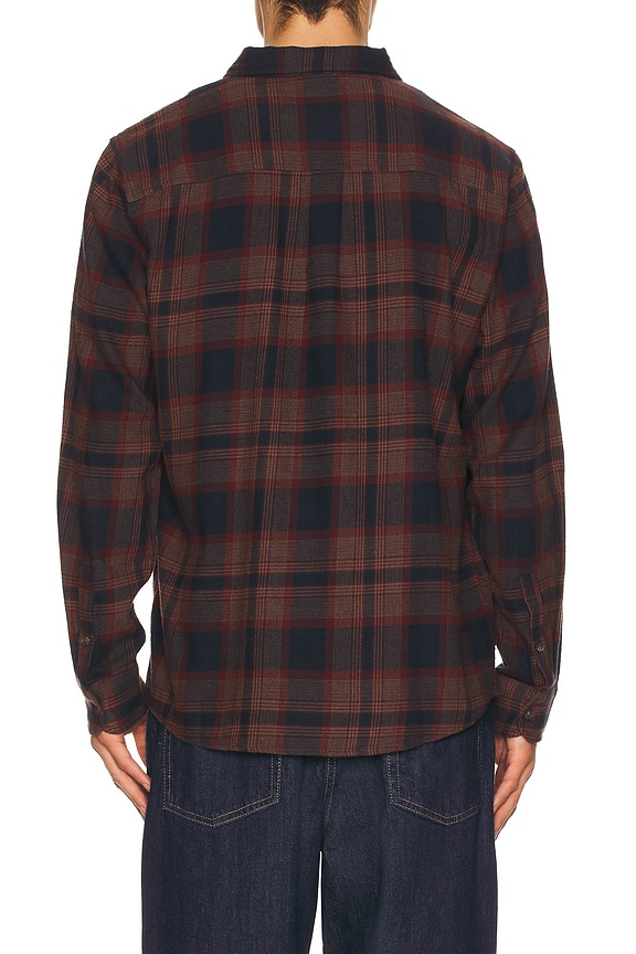 view 2 of 4 CAMISA PACIFICA in Navy & Burgundy Plaid