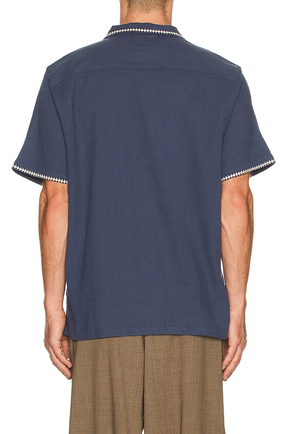 view 2 of 4 Embroidered Resort Shirt in Vintage Indigo