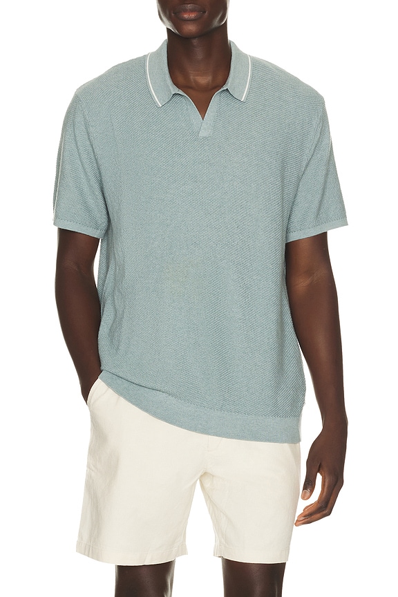 view 1 of 4 Greyson Knitted Polo in Slate