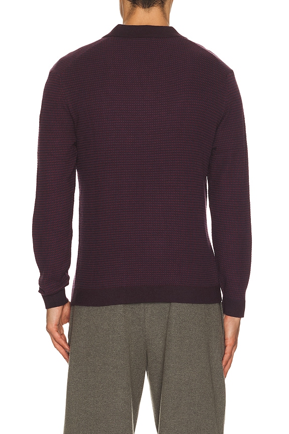 view 2 of 4 Liam Sweater Polo in Burgundy
