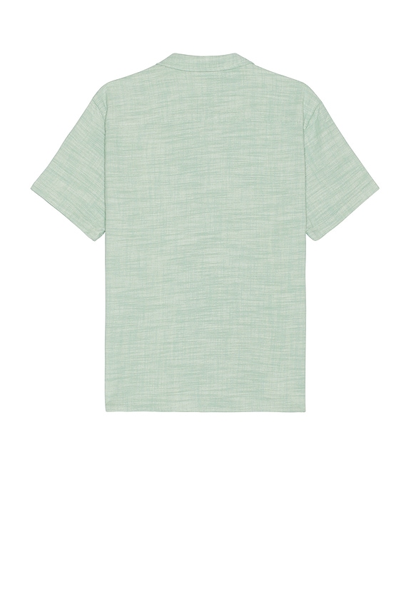 view 2 of 3 Selvage Placed Vertical Shirt in Malachite Multi Stripe