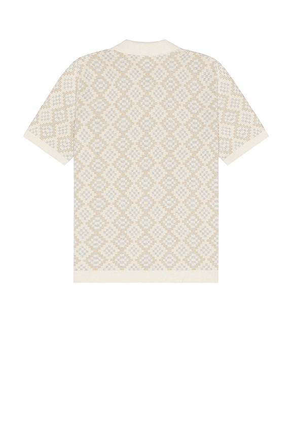 view 2 of 4 Double Jacquard Button Down Shirt in Oatmeal Geo