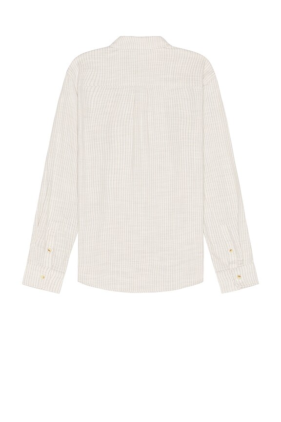 view 2 of 4 CAMISA STRETCH SELVAGE in Grey Vertical Stripe