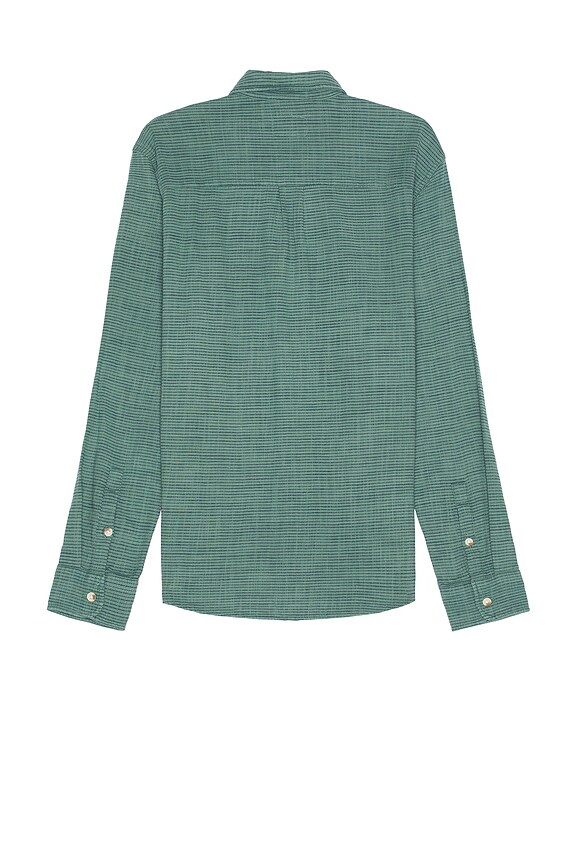 view 2 of 3 CHEMISE STRETCH SELVAGE in Mallard Green Stripe