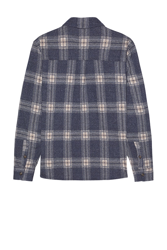 view 2 of 3 Pacifica Stretch Twill Shirt in Dark Blue Plaid