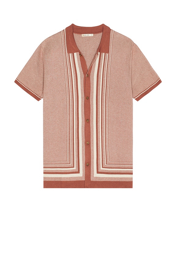 view 1 of 3 Ethan Sweater Button Down Shirt in Withered Rose