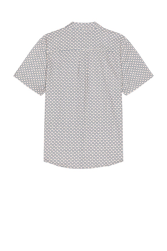 view 2 of 4 Classic Stretch Selvage Short Sleeve Shirt in Japanese Wave Print